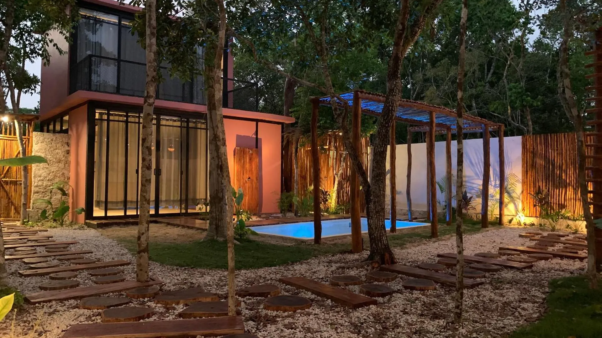 トゥルム Casa Calu Cozy & Confortable Jungle House With Poollヴィラ メキシコ